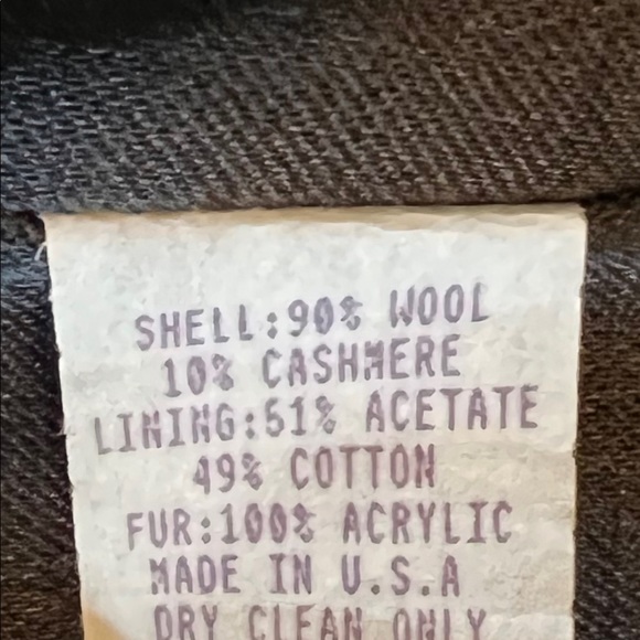 NWOT BARRAYA Wool/Cashmere Women’s Charcoal Gray Coat Sz 12 - Picture 11 of 11